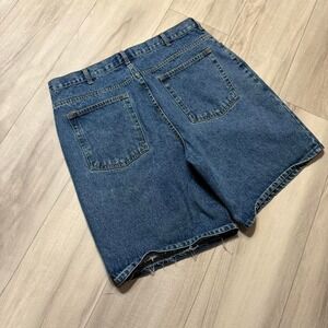 Route 66 Mens Denim Shorts Medium Wash Raw Hem Cut Off Blue Jean Shorts 37 Waist